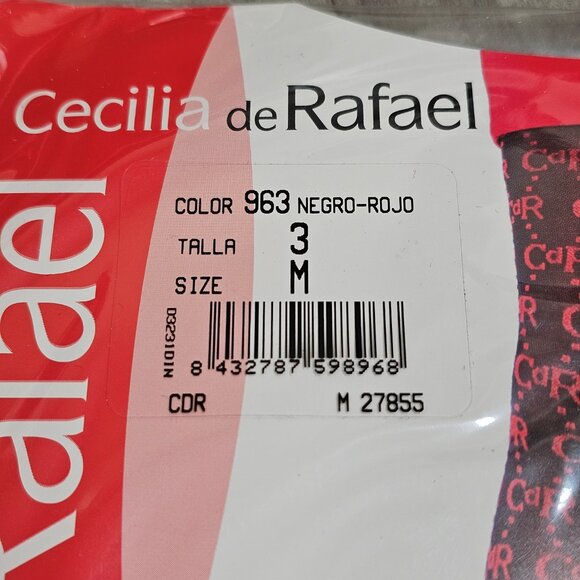 NIP Cecilia De Rafael CDR Monogram Tights Hosiery Size Medium / 3 - Picture 2 of 4